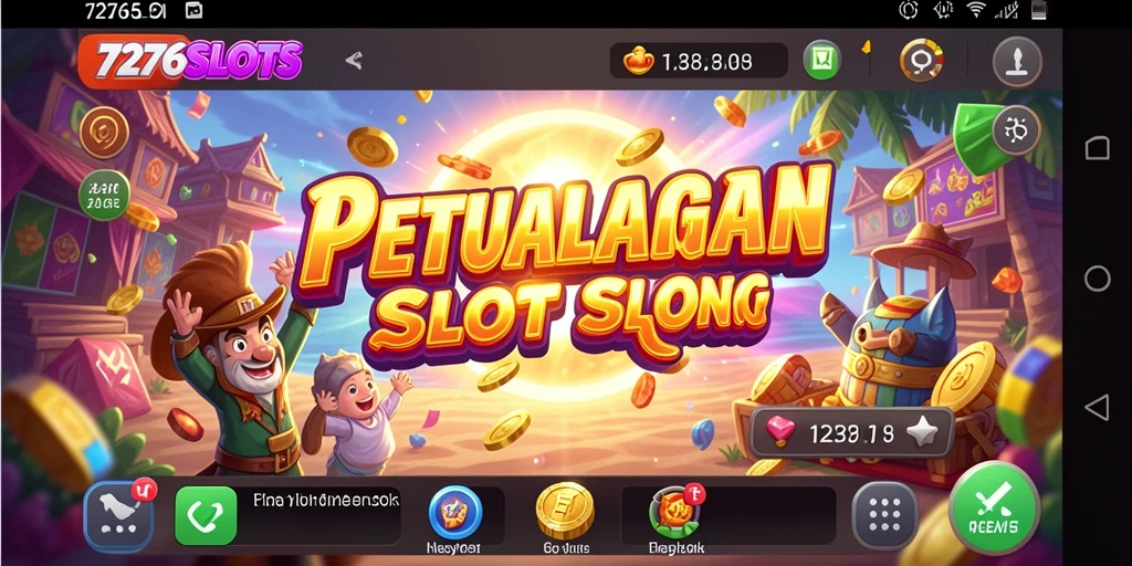 Tampilan gameplay petualangan seru dalam 7276SLOTS.