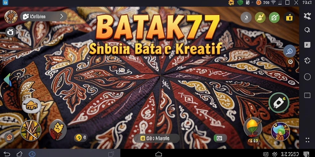 Screenshot dari gameplay BATIK77 dengan berbagai desain batik.