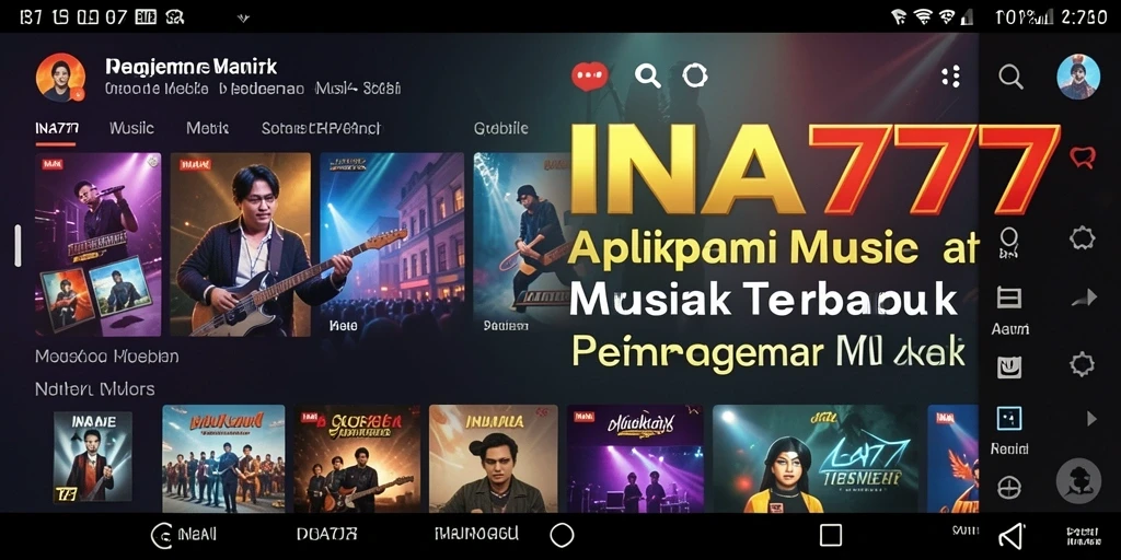 Tampilan gameplay seru dari aplikasi musik INA777.
