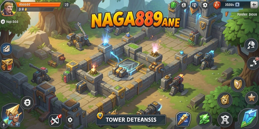 Gameplay seru NAGA889 dalam Tower Defense yang menantang.