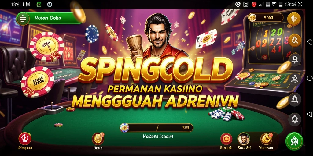 Tangkapan layar gameplay SPINGOLD menampilkan keseruan permainan Kasino.
